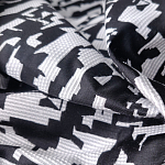 Мебельная ткань Жаккард черно-белый принт 145 см T2-126 варинант исполнения - 2 | Loft Concept в Уфе