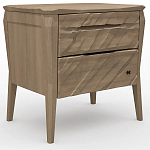 Тумба прикроватная из массива дуба с 2-мя ящиками Tasteful Furniture варинант исполнения - 1 | Loft Concept в Уфе