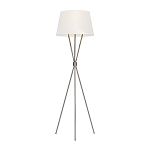 Торшер на трех тонких перекрещенных ножках с белым конусным абажуром из льна Feiss варинант исполнения - 5 | Loft Concept в Уфе