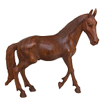Статуэтка из дерева суар дикая лошадь Wild Horses варинант исполнения - 4 | Loft Concept в Уфе