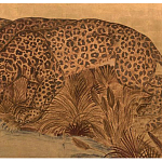 Картина с изображением Леопардов Leopards by stream варинант исполнения - 2 | Loft Concept в Уфе