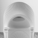 Встраиваемый в стену гипсовый светильник под покраску с арками и рельефными колоннами Antiquity Athena варинант исполнения - 6 | Loft Concept в Уфе