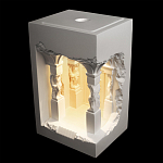 Встраиваемый в стену гипсовый светильник под покраску с колоннами и арками в античном стиле Antiquity Athena варинант исполнения - 3 | Loft Concept в Уфе