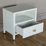 Прикроватная тумбочка с полкой Elsa Dreams White варинант исполнения - 2 | Loft Concept в Уфе