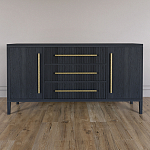 Буфет Primo с тремя ящиками и двумя фасадами Черный дуб варинант исполнения - 1 | Loft Concept в Уфе