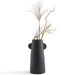 Ваза Serené Ceramic Vase Черная варинант исполнения - 3 | Loft Concept в Уфе