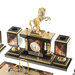 Настольный письменный набор из яшмы и долерита с декором в виде коня Manager Organizer варинант исполнения - 2 | Loft Concept в Уфе