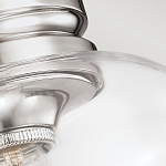 Потолочный светильник с прозрачным стеклянным плафоном в форме широкого колокола Feiss варинант исполнения - 2 | Loft Concept в Уфе