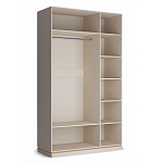 Шкаф трёхдверный с 2-мя зеркальными дверками Satin Furniture варинант исполнения - 4 | Loft Concept в Уфе