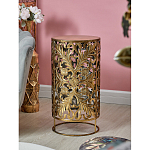 Столик приставной с цветочной резной фактурой Madagascar варинант исполнения - 5 | Loft Concept в Уфе