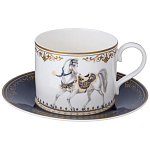 Чайный сервиз из фарфора с изображением лошадей на 6 персон 14 предметов Porcelain Horse Set варинант исполнения - 2 | Loft Concept в Уфе