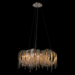 Люстра круглая подвесная с металлическими дугами и длинными цепочками 80 см Atlantis Chain варинант исполнения - 3 | Loft Concept в Уфе