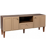 ТВ-тумба бежевая из массива бука с 2-мя дверками и ящиком Wenge Light варинант исполнения - 1 | Loft Concept в Уфе