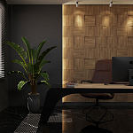 Гипсовая 3D панель с принтографией PM-08 варинант исполнения - 1 | Loft Concept в Уфе