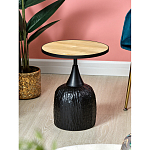 Приставной столик с факутрным черным основанием Ethiopia варинант исполнения - 2 | Loft Concept в Уфе