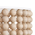 Люстра в форме цилиндра с вставками из деревянных бусин Wooden Beads варинант исполнения - 3 | Loft Concept в Уфе