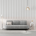 Стол приставной с овальными элементами бело-бежевого цвета NUN SIDE TABLE WHITE LIGHT MOCHA варинант исполнения - 2 | Loft Concept в Уфе