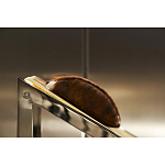 Дизайнерское кресло на металлическом каркасе с подставкой для ног Poltronova Mies Armchair варинант исполнения - 14 | Loft Concept в Уфе