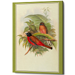 Постер на холсте с изображением птиц Blooming Birds Poster варинант исполнения - 7 | Loft Concept в Уфе