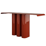 Консоль красная с цилиндрическим основанием Giorgio варинант исполнения - 1 | Loft Concept в Уфе