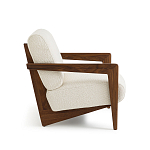 Кресло Avalon White Boucle из массива ореха варинант исполнения - 3 | Loft Concept в Уфе