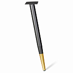 Стол обеденный с коричневой прямоугольной столешницей из керамики на четырех металлических ножках Brown Ceramics варинант исполнения - 3 | Loft Concept в Уфе