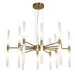 Люстра подвесная с 20-ю цилиндрическими матовыми плафонами Delta Light варинант исполнения - 1 | Loft Concept в Уфе