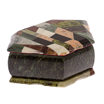 Шкатулка для украшений с мозаикой из натуральных камней Stone Casket варинант исполнения - 2 | Loft Concept в Уфе