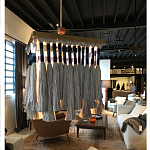 Люстра квадратная плетеная с бахромой Wicker Square Chandelier with Tassels варинант исполнения - 4 | Loft Concept в Уфе