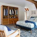 Двуспальная кровать с мягким изголовьем Daniel Bed варинант исполнения - 6 | Loft Concept в Уфе