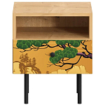 Прикроватная тумба с изображением на ящике Elise Nightstand варинант исполнения - 5 | Loft Concept в Уфе