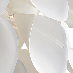 Люстра белая каплевидной формы из цветков лилии White Natural Lines варинант исполнения - 3 | Loft Concept в Уфе