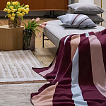 Плед из хлопка с геометрическим рисунком Elan Stripe Addison варинант исполнения - 6 | Loft Concept в Уфе