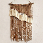 Дизайнерское Панно Дюна Макраме из нитей и бусин Wall Panel Dune варинант исполнения - 2 | Loft Concept в Уфе