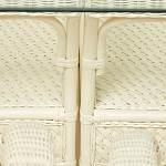 Комплект обеденный из ротанга Eloise grand white варинант исполнения - 14 | Loft Concept в Уфе