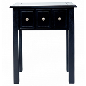 Черная тумба с выдвижным ящиком Monica