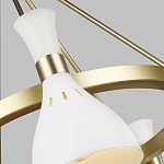 Люстра с 5-ю плафонами в форме песочных часов с узкими перфорированными отверстиями Feiss варинант исполнения - 9 | Loft Concept в Уфе