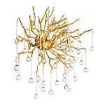 Бра с лучеобразным основанием и подвесками из прозрачного стекла в виде длинных капель Droplet Chandelier варинант исполнения - 3 | Loft Concept в Уфе