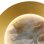 Бра в форме диска цвета латунь Brass Borders варинант исполнения - 3 | Loft Concept в Уфе