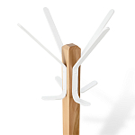 Вешалка с квадратным основанием и 4-мя белыми металлическими крючками Industrial Metal Rust варинант исполнения - 2 | Loft Concept в Уфе