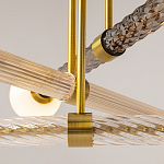 Люстра со стеклянными вставками Helios варинант исполнения - 4 | Loft Concept в Уфе