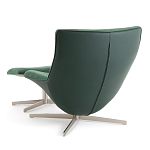 Кресло вращающееся с подставкой для ног зеленое Verdante варинант исполнения - 4 | Loft Concept в Уфе