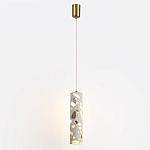 Подвесной светильник с цилиндрическим белым бетонным плафоном Terrazzo Light варинант исполнения - 2 | Loft Concept в Уфе