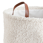 Корзина для белья из ткани букле Boucle Organizers Round варинант исполнения - 2 | Loft Concept в Уфе