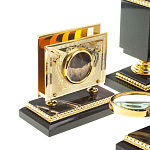 Настольный письменный набор из яшмы и долерита в подарочной упаковке Manager Organizer варинант исполнения - 8 | Loft Concept в Уфе