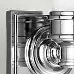 Бра для ванных комнат с матовым цилиндрическим плафоном на квадратном основании цвета хром Feiss варинант исполнения - 4 | Loft Concept в Уфе