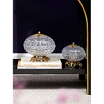 Конфетница из прозрачного рельефного стекла Eden Garden варинант исполнения - 11 | Loft Concept в Уфе