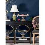 Чаша из прозрачного стекла с бронзовым рельефным ободком Eden Garden варинант исполнения - 3 | Loft Concept в Уфе