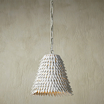 Подвесной светильник белый металлический в форме купола White Natural Lines варинант исполнения - 2 | Loft Concept в Уфе