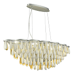 Люстра с подвесками в форме капель на серебристом каркасе Raindrop варинант исполнения - 5 | Loft Concept в Уфе